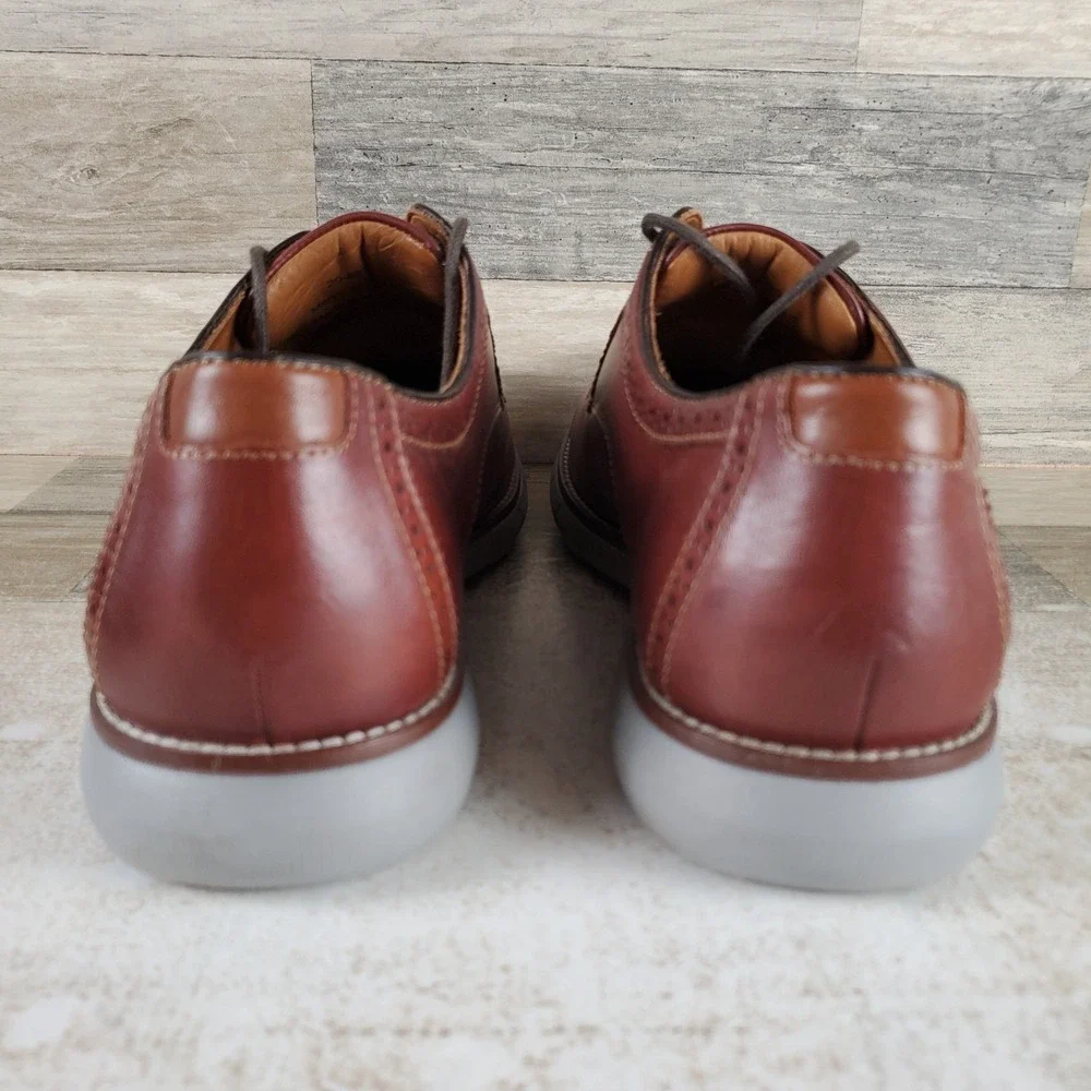 Cole Haan Washington Grand Laser Mens Wingtip Oxford Sz 11.5 M Brown Lace Up